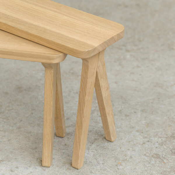Nested Side Tables are made from hand picked, responsibly sourced solid Oak